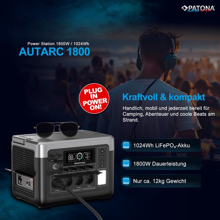 Image du produit Patona Autarc 1800 (1024 Wh, 12 kg)