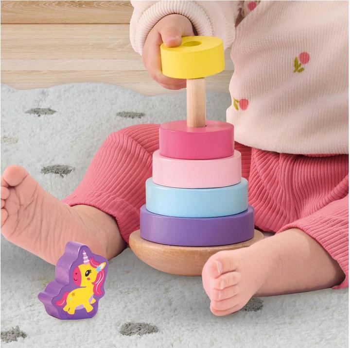 Produktbild Ses Holz Stapelturm Einhorn