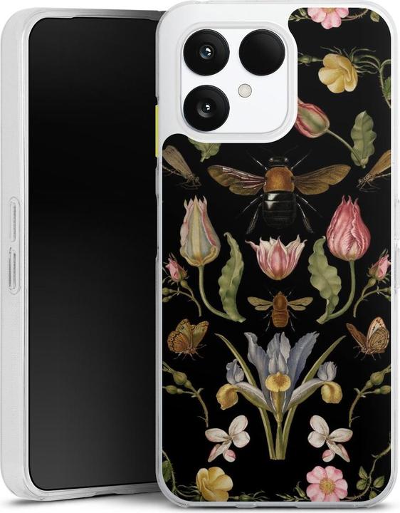 Produktbild DeinDesign Silikon Hülle für Fairphone 6 Handyhülle Case Smartphone Schutzhülle Biene Blumenkranz Blüte (Fairphone (Gen. 6))