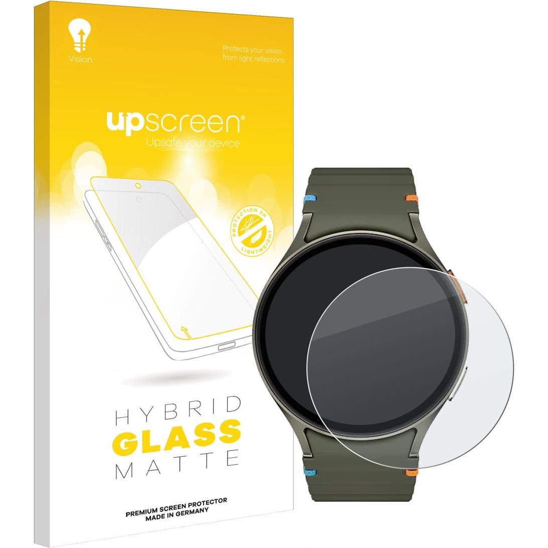 upscreen Schutzglas Schutzfolie Glas Folie Displayschutz matt, Smartwatch Schutzfolie, Grau