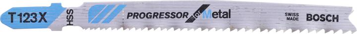 Bosch Professional Zubehör Lame de scie sauteuse PRO Metal thick and thin T123XF, 100 mm, 5 pcs.