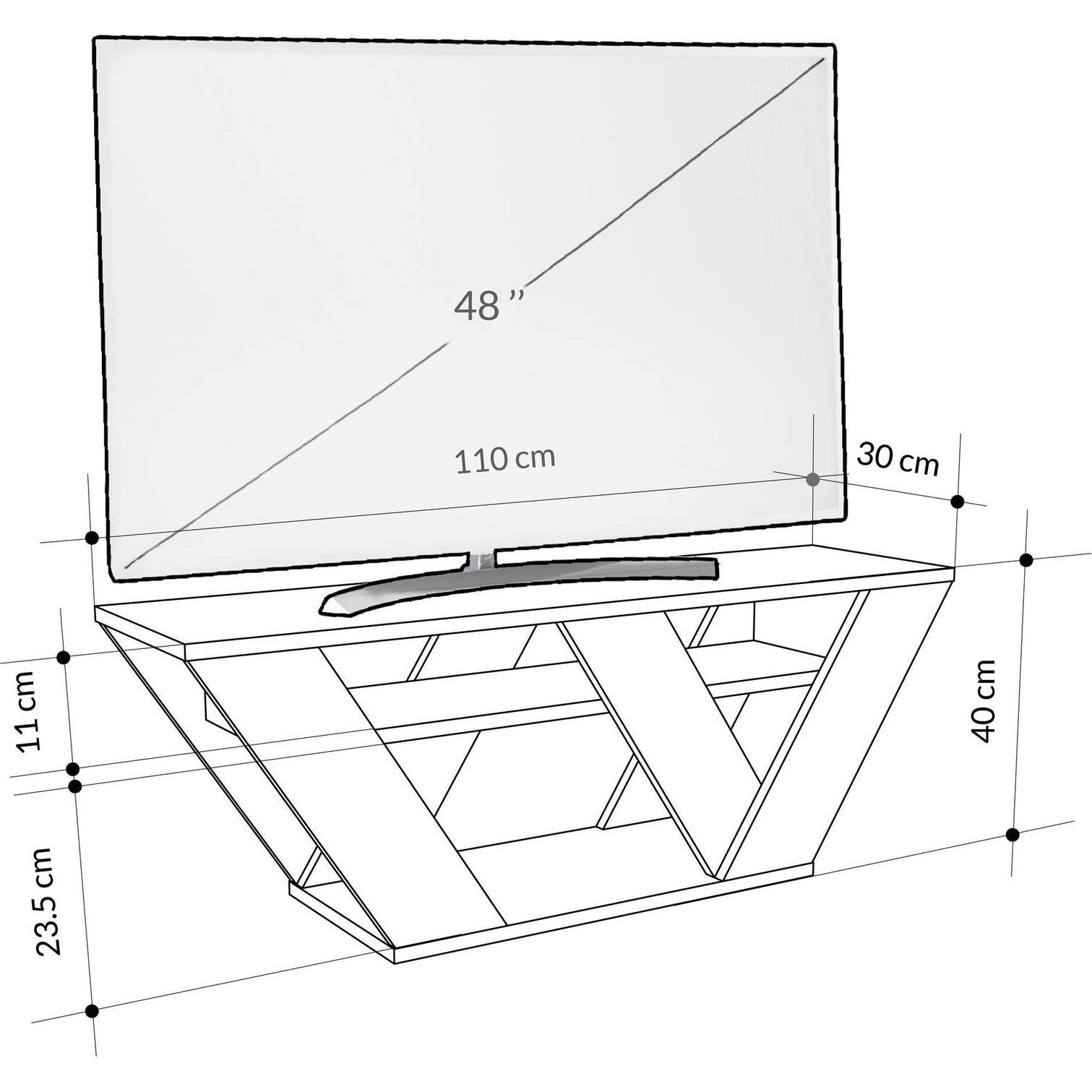 Thumbnail - Homitis, TV Möbel, Pipralla (110 x 40 x 30 cm)