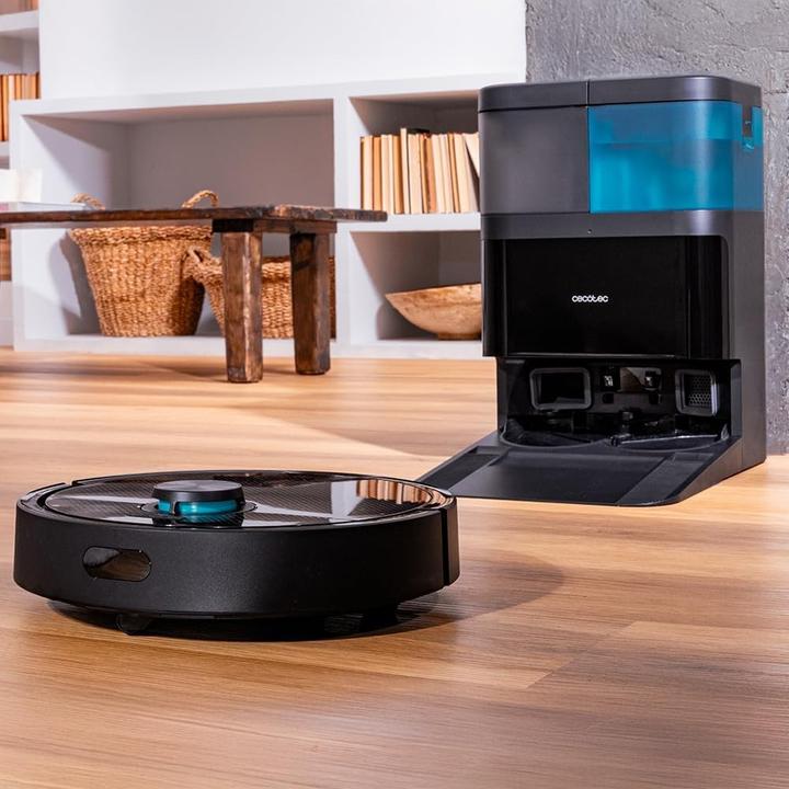 Produktbild Cecotec Robotervakuum mit Wischfunktion, 8000 Pa, App, Lasernavigation, automatische Basis mit Tanks (8000 Pa, Wischtuch)