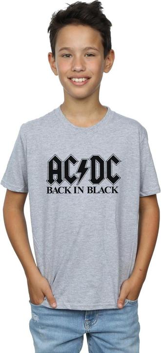 Produktbild AC/DC Jungen Back in Black Logo TShirt (128)
