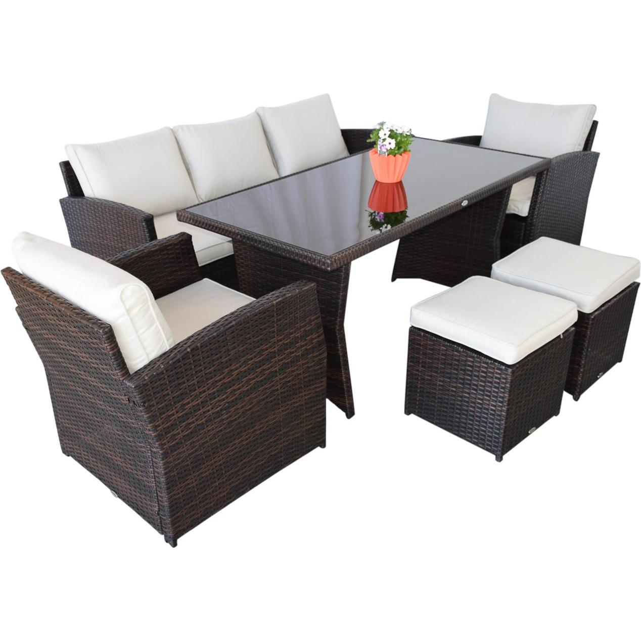 Jet-Line, Gartenlounge, Garten Lounge möbel Havanna braun