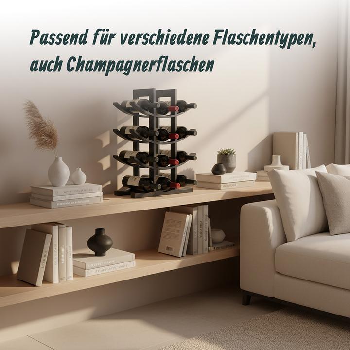 Actual product image Relaxdays winerack (12 bottles, 30 x 14.50 x 41 cm)