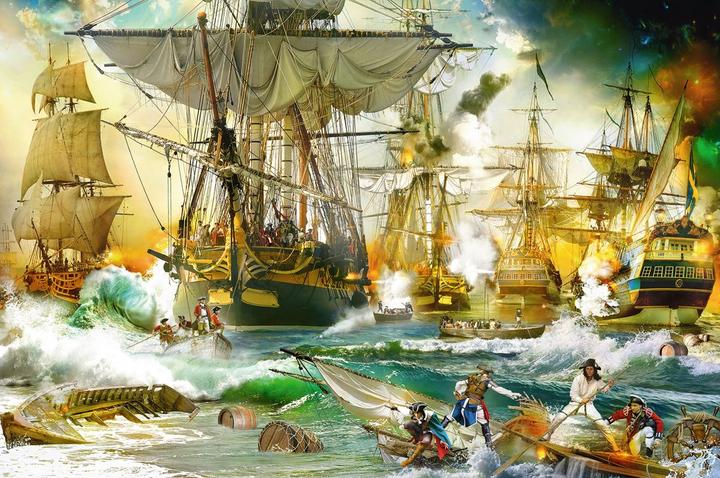 Actual product image Ravensburger battle on the high seas (5000 pieces)