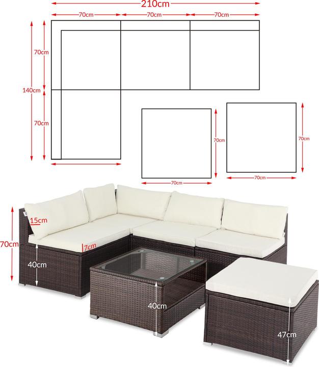 Produktbild Casaria Lounge Set