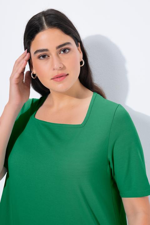 Actual product image Ulla Popken Essential Square Neck Stretch Tee (46, 48)