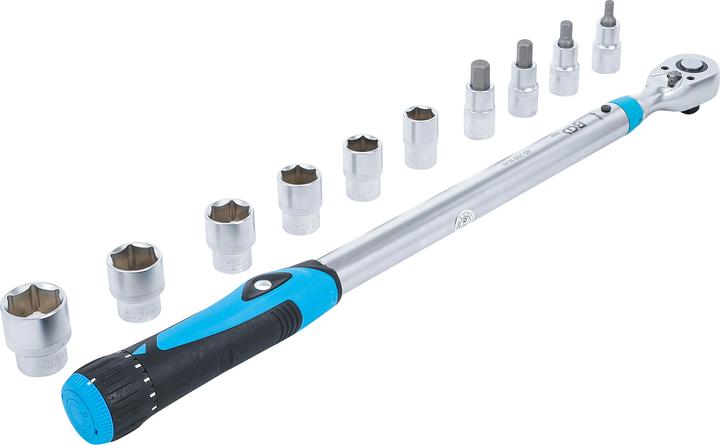 Productafbeelding BGS Momentsleutelset | aandrijfvierkant 12,5 mm (1/2") | 40 - 200 Nm | 11 stuks. (1/2", 40 Nm, 200 Nm)