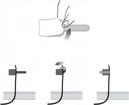 Actual product image Label-the-cable LTC Wall Velcro Cable Ties, pack of 10 (Velcro cable ties, 90 mm, 10 pcs.)