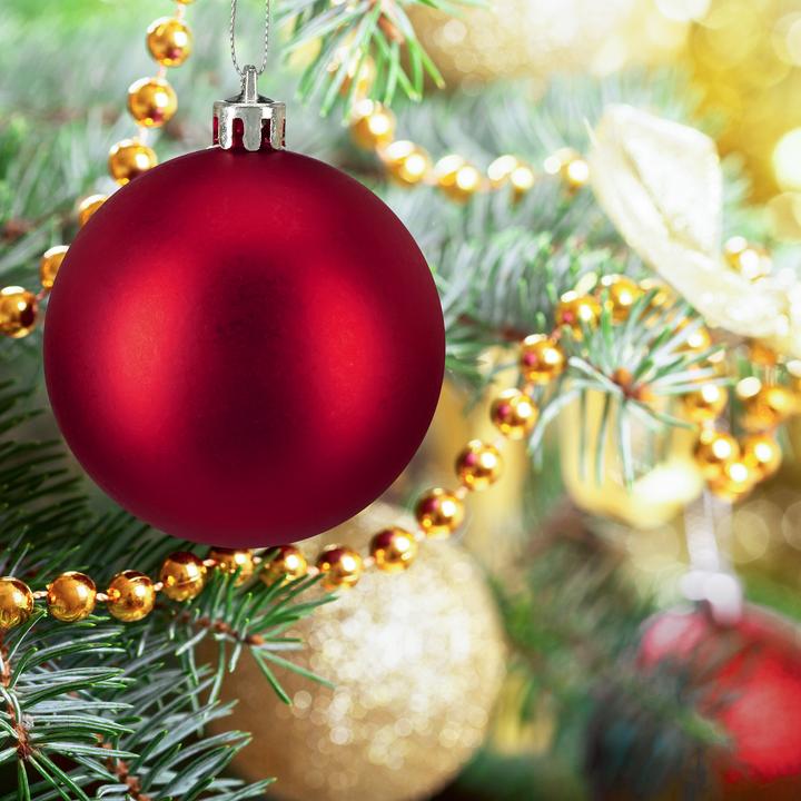 Actual product image Relaxdays - Weihnachtskugeln 50er Set, Rot/ Gold (50 -part)