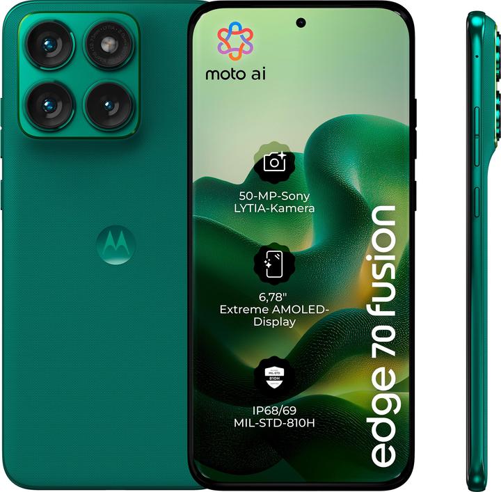 Motorola Edge 70 Fusion (256 GB, Sporting Green, 6.78", Dual SIM, 5G)