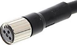 Produktbild Omron Sensorkabel, M8-Buchse - Offene Enden, 4 Leiter, 5m, IP67, Schwarz