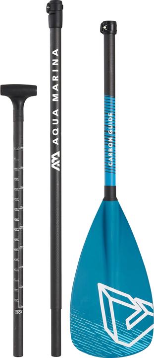 Productafbeelding Aqua Marina CARBON GUIDE Verstelbare koolstof/glasvezel iSUP peddel (3 secties) (220 cm, 3-delig)
