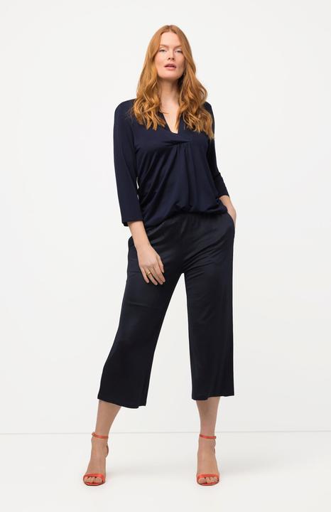 Produktbild Ulla Popken Slinky-Culotte, wadenlang, weites Bein, Elastikbund (42, 44)