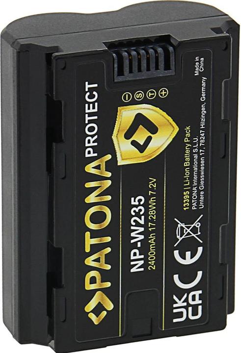 Actual product image Patona Protect battery Fuji NP-W235 (Camera battery)