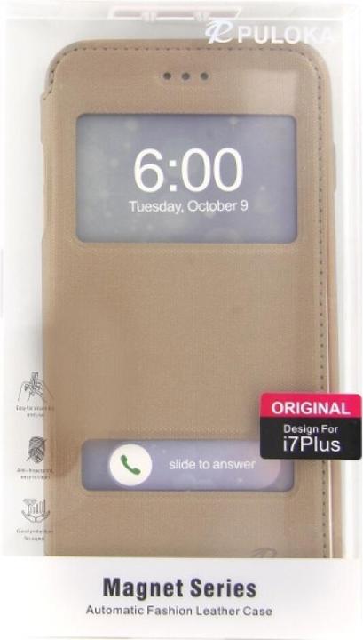 Immagine prodotto Puloka Custodia Flip per iPhone 7 Plus oro (Apple iPhone 7 Plus)