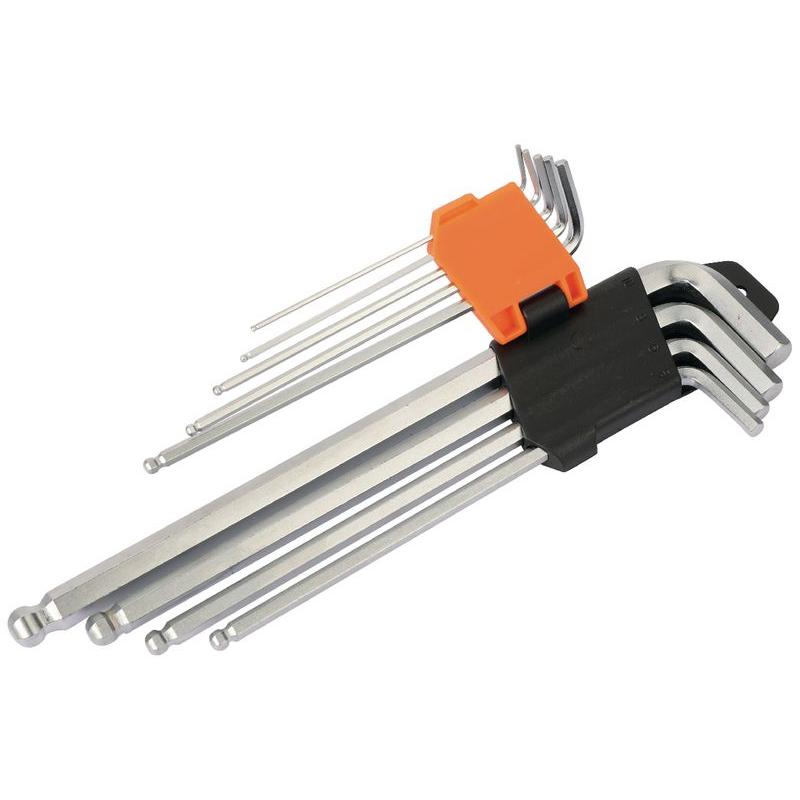 Thumbnail - Kendo, Sechskantschlüssel, Sechskant-Winkelstiftschlüsselsatz mit Kugelkopf