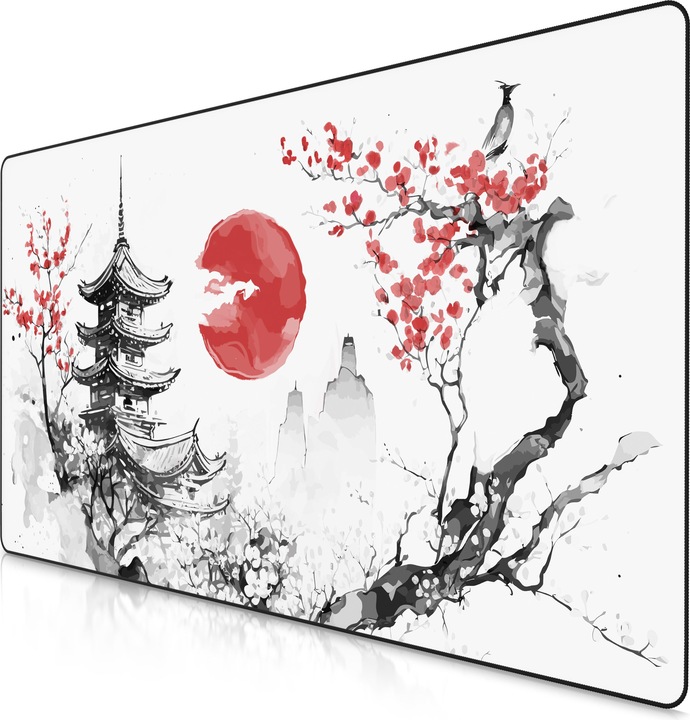 Titanwolf Gaming Mouse Pad, XXXL Speed Mouse Mat 1200 x 600 mm, Speed & Precision, Japan Ink Painting (XXL)