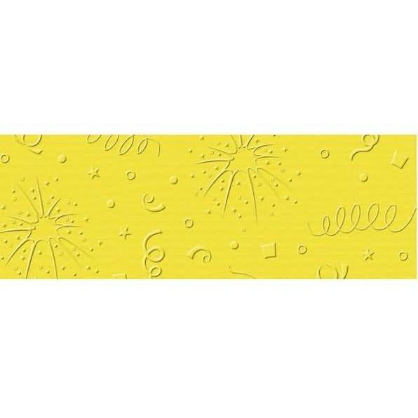 Ursus, Bastelpapier, Prägekarton Elegance 220g/qm 23x32cm VE=5 Blatt Party sonnengelb (220 g/m², 5 x)