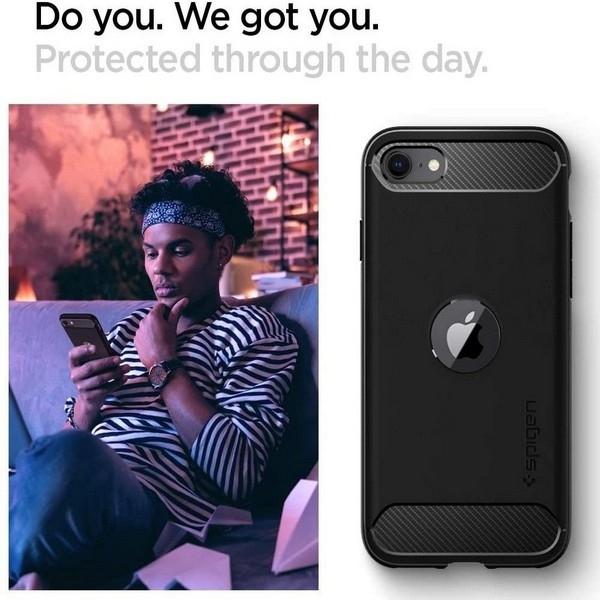 Actual product image Spigen Rugged Armor (Apple iPhone SE (2nd Gen), Apple iPhone SE (3rd Gen))