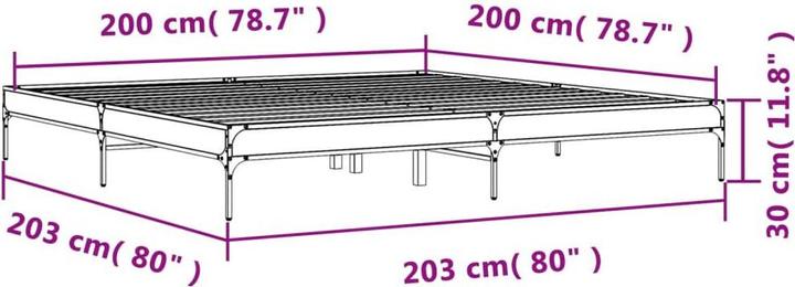 Immagine prodotto vidaXL Bettgestell (200 x 200 cm)
