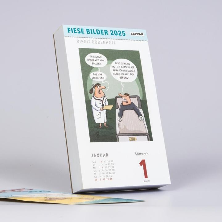 Produktbild Fiese Bilder Cartoons für jeden Tag 2025: Tageskalender