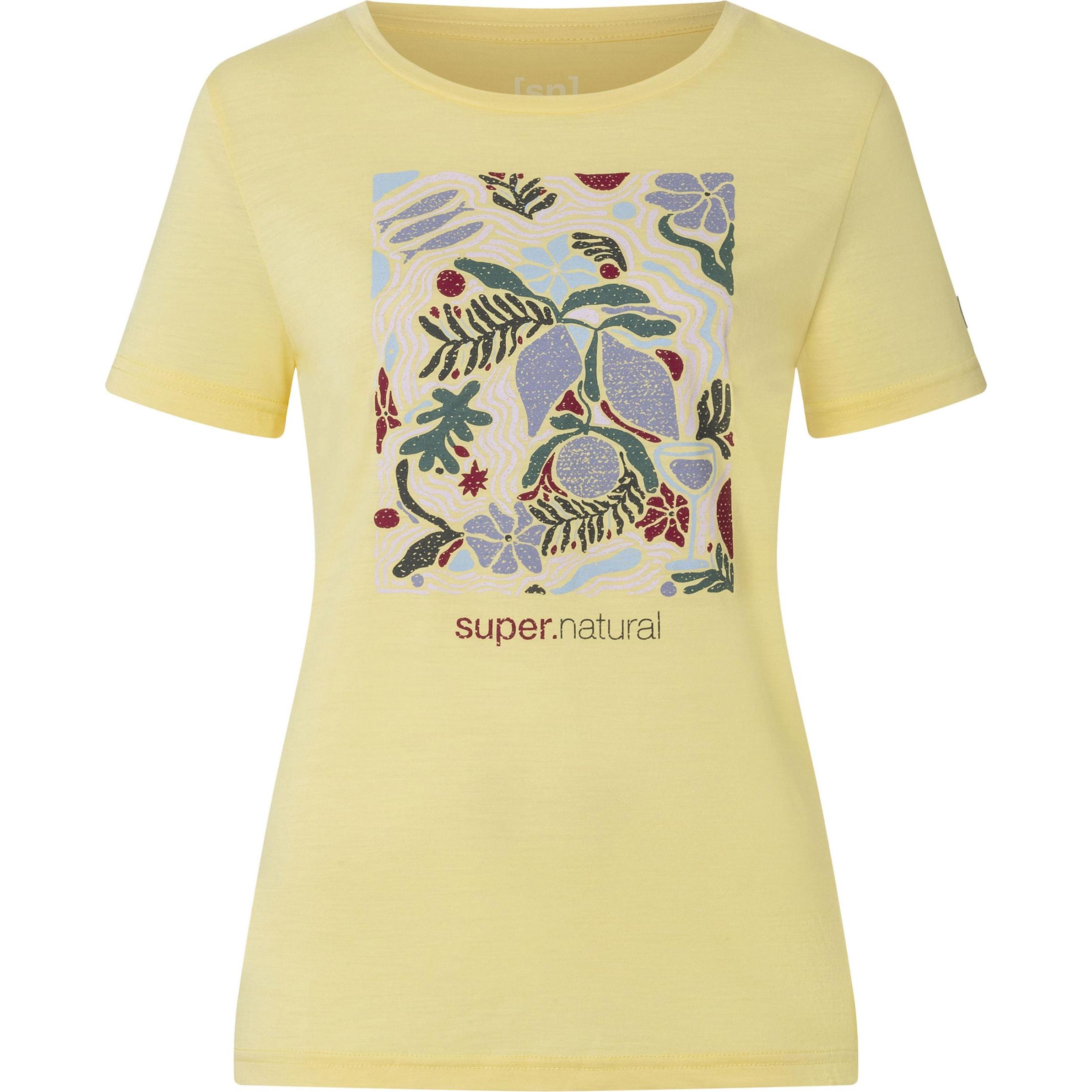 Super Natural, Damen, Shirt, Women's Dolce Vita Tee, Gelb, (L)