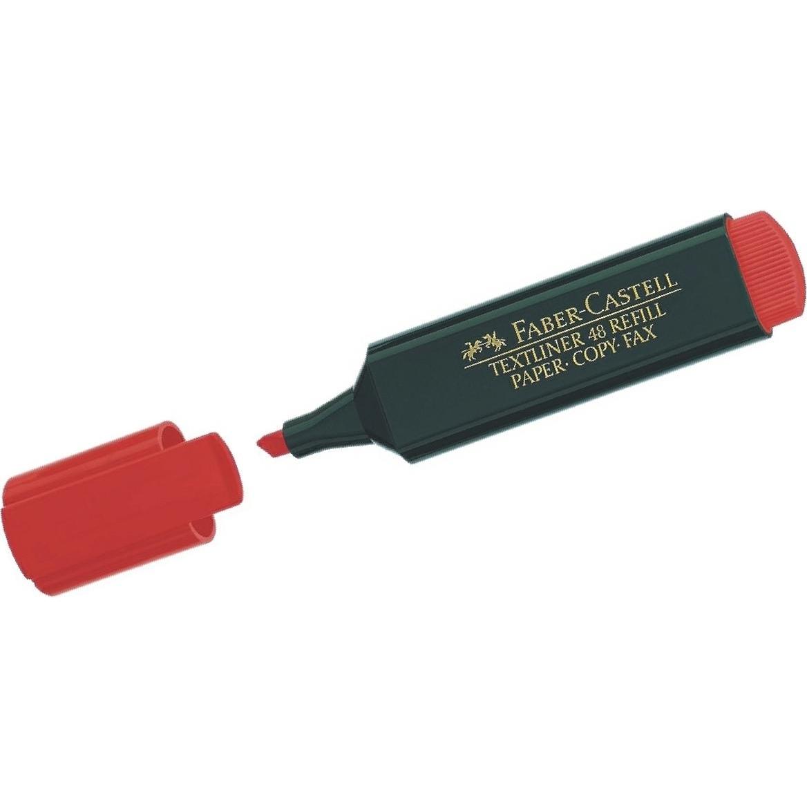 Faber-Castell 154821 Textmarker 1 Stück Stumpfe Spitze Rot (1 x) (154821)