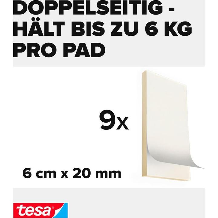 Produktbild tesa Powerbond ULTRA STRONG doppelseitige Klebepads
