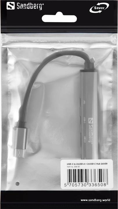 Produktbild Sandberg USB-C to 3xUSB-A+2xUSB-C SAVER (USB-C, 5 Ports)