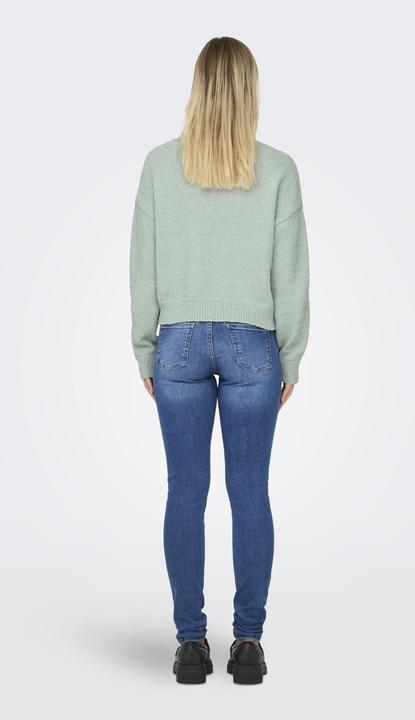 Actual product image Only Round neck Ribbed cuffs Drop shoulder jumper Knitted jumper (L)