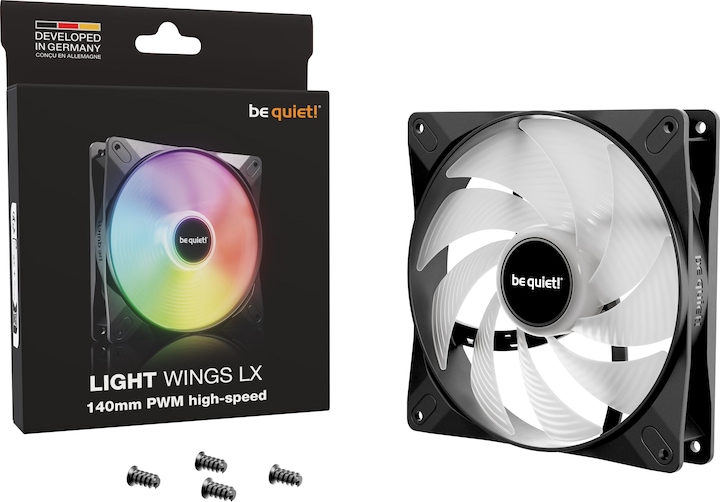 Actual product image be quiet! LIGHT WINGS LX 140mm PWM high-speed (140 mm, 1 x)
