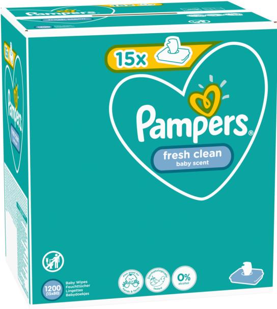 Actual product image Pampers Fresh Clean (1200 Piece)