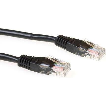ACT Black 7 meter U/UTP CAT6 patch cable with RJ45 connectors. Cat6 u/utp black 7.00m (U/UTP, CAT6, 7 m), Netzwerkkabel