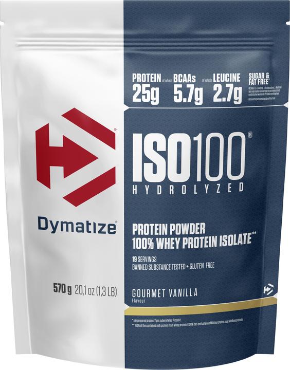 Actual product image Dymatize ISO 100 Hydrolyzed (Vanilla, 1 pcs., 570 g)