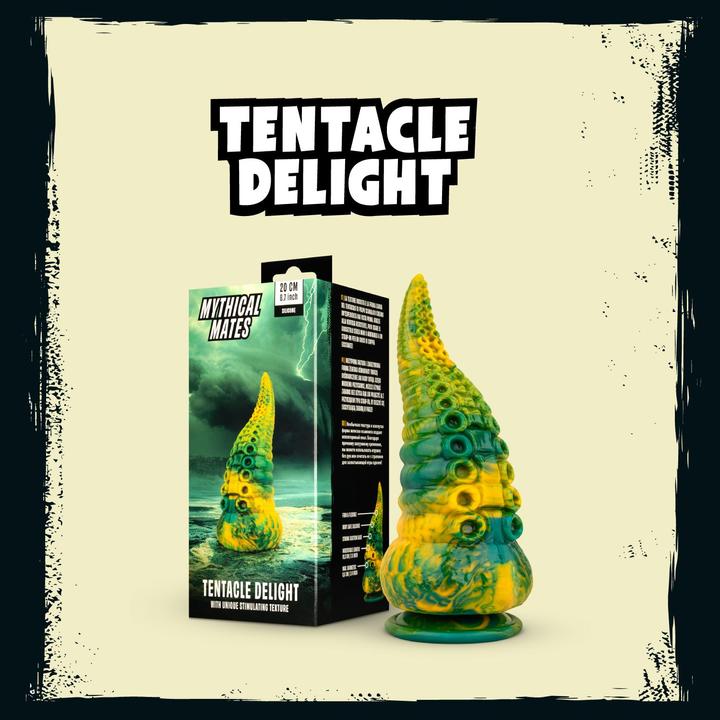 Actual product image Mythical Mates Tentacle Delight Green & Yellow