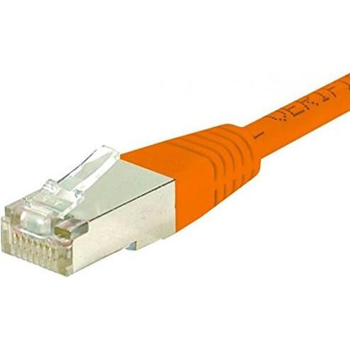 Exertis Connect Patchkabel S/FTP, PiMF, CAT.6, orange, 30,0 m Patchkabel mit besonders schmalem Knickschutz (S/FTP, CAT6...