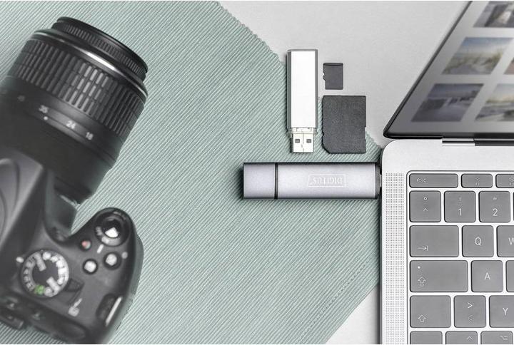 Produktbild Digitus Dual Card Reader Hub (USB 3.0)