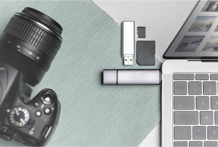 Produktbild Digitus Dual Card Reader Hub (USB 3.0)