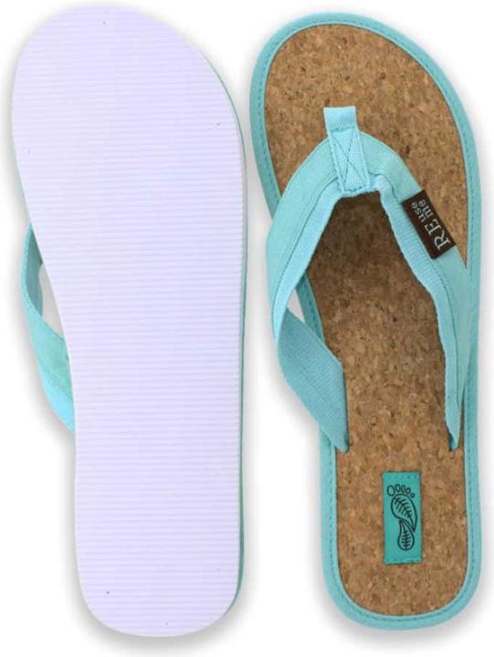 Immagine prodotto ReUseMe Flip Flops mit Kork Innensole, türkis, Grösse L (40 Paar) (44)