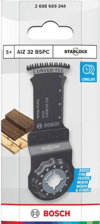 Immagine prodotto Bosch Professional Zubehör AIZ 32 BSPC Tauchsägeblatt für Multifunktionswerkzeuge, 5-tlg.