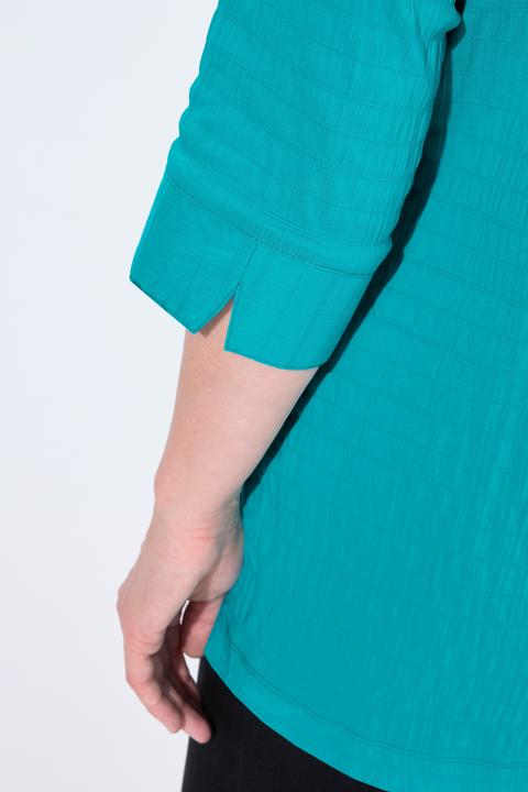 Immagine prodotto Ulla Popken Tunica con crespatura a bolle e maniche a 3/4 (54)