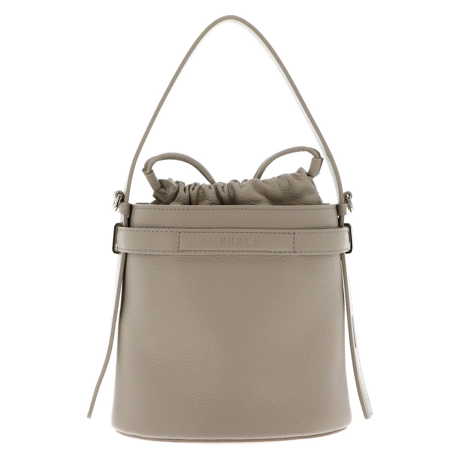 Furla, Damen, Handtasche, Giove Mini Bucket Bag, Beige
