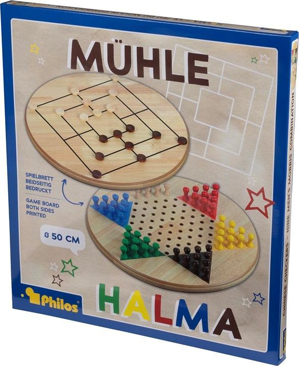 Produktbild Philos Halma-Mühle Kombination Maxi (Deutsch, Englisch, Französisch, 2 - 6 Spieler)