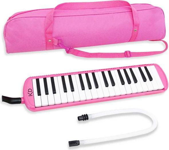 keepdrum Melodica Pink 37 keys with bag
