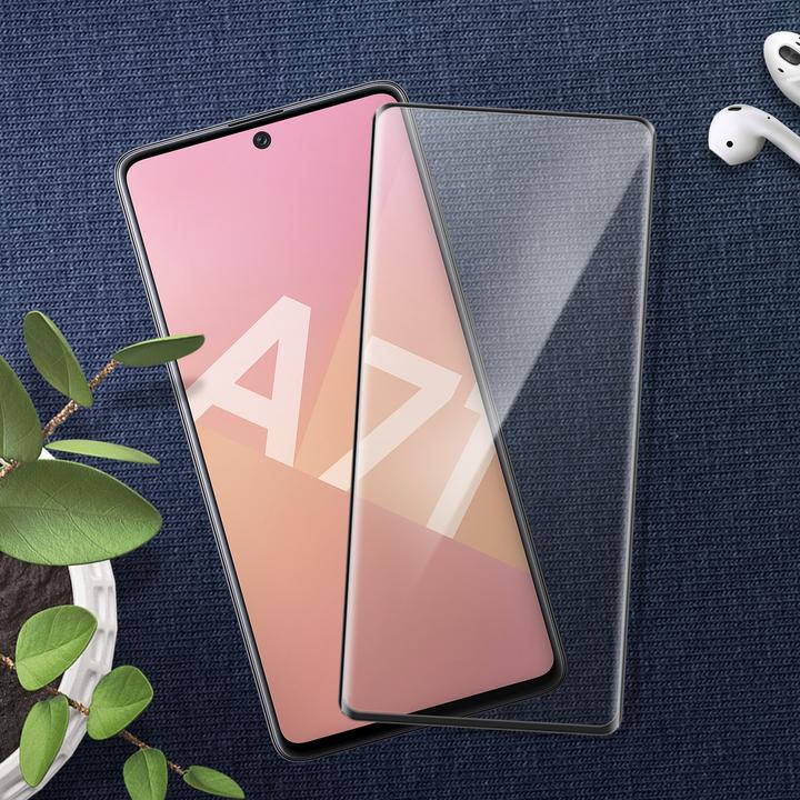 Actual product image Avizar bulletproof glass, glass protective film, protective glass (1 pcs., Samsung Galaxy A71)
