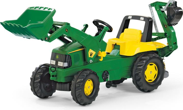 Actual product image Rolly Toys Backhoe with front loader and rear excavator