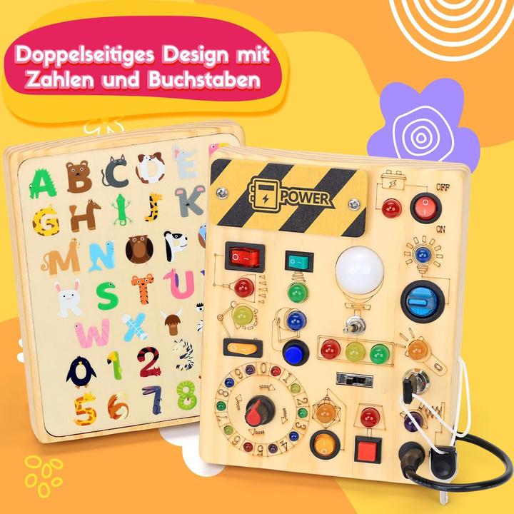 Produktbild EchoToys Busy Board Motorikspielzeug mit LED & Schaltern